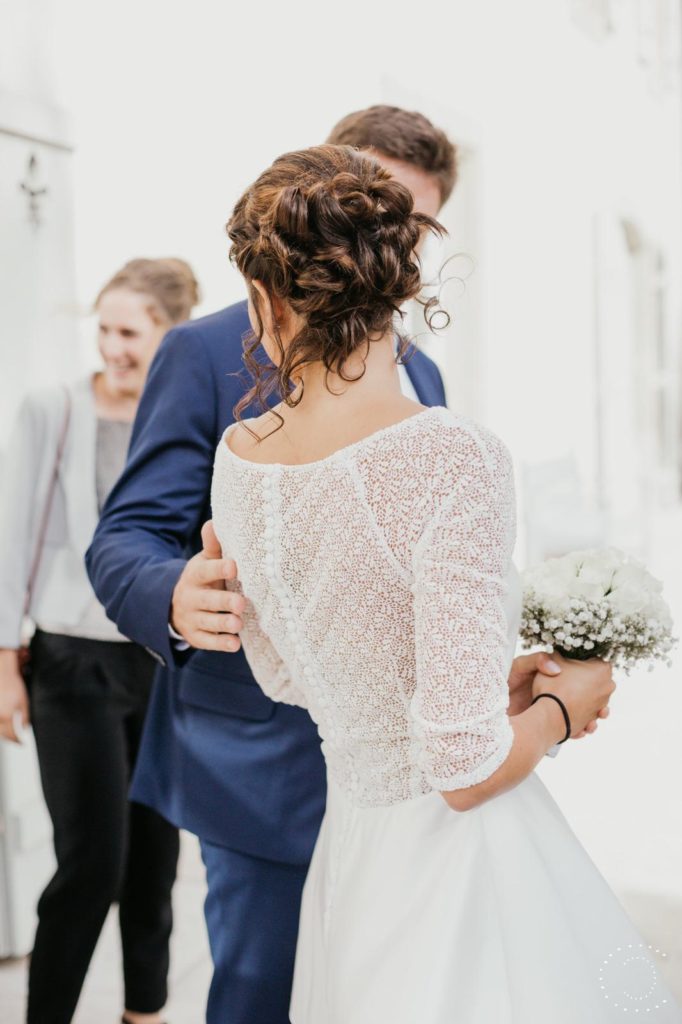 robe de mariée civile , robe de mariée courte forme patineuse