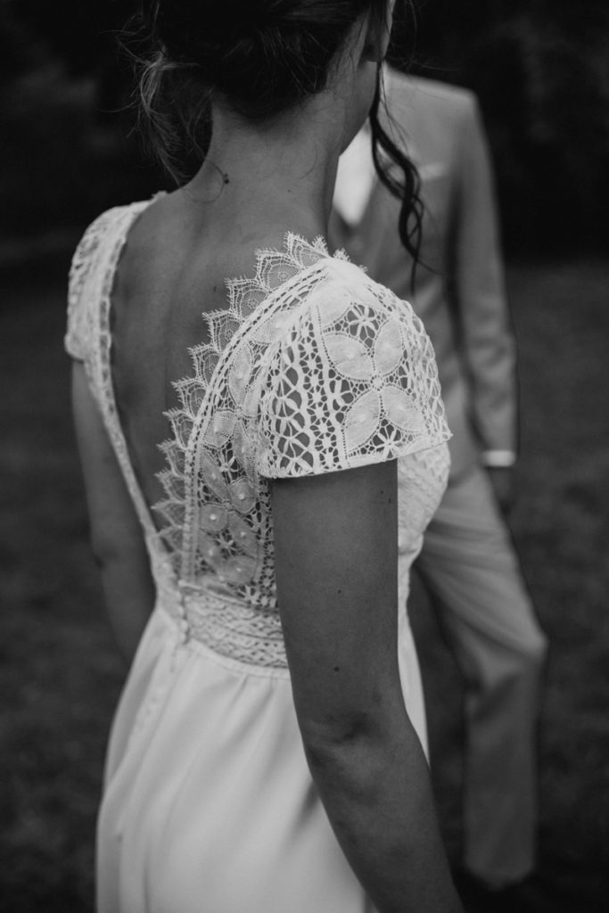 Robe de mariée dos nu dentelle