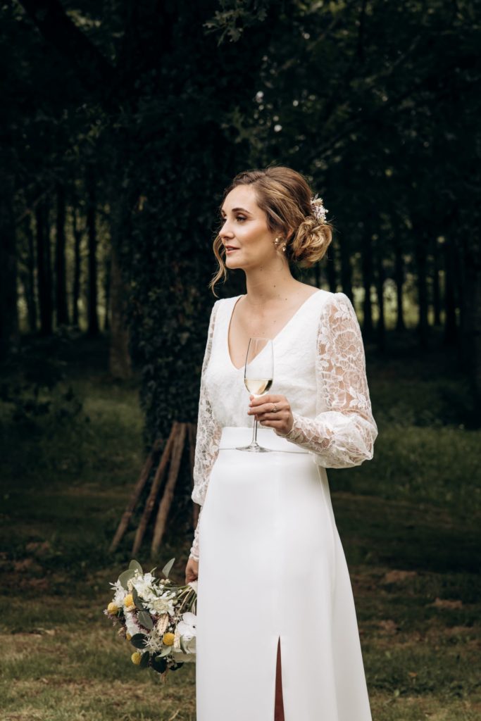 robe de mariée rétro bohème 